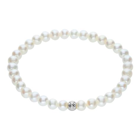 Bracciale Mon Petit Oro Bianco Perla D'Acqua Dolce - Bracciali Bambino | Stroili