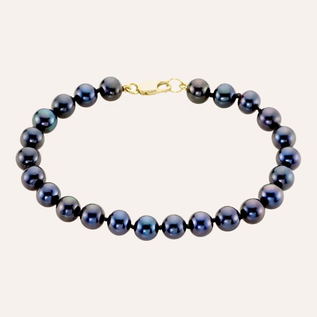 Bracciale Gabrielle Oro Giallo Perla D'Acqua Dolce