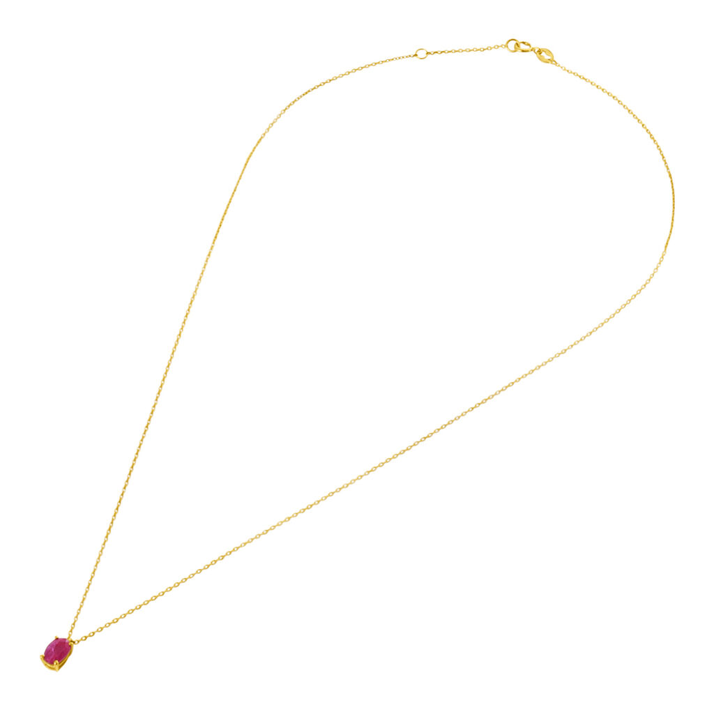 Collana Punto Luce Charlotte Oro Giallo Rubino - Collane Punto Luce Donna | Stroili