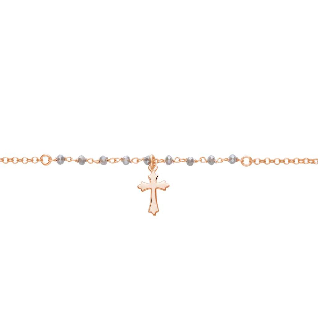 Bracciale Rosario Silver Soul Argento Rosa Cristallo - Bracciali con Rosario Donna | Stroili