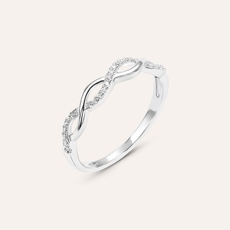 Anello Fantasia Silver Elegance Argento Rodiato Cubic Zirconia - Anelli con Pietre Donna | Stroili