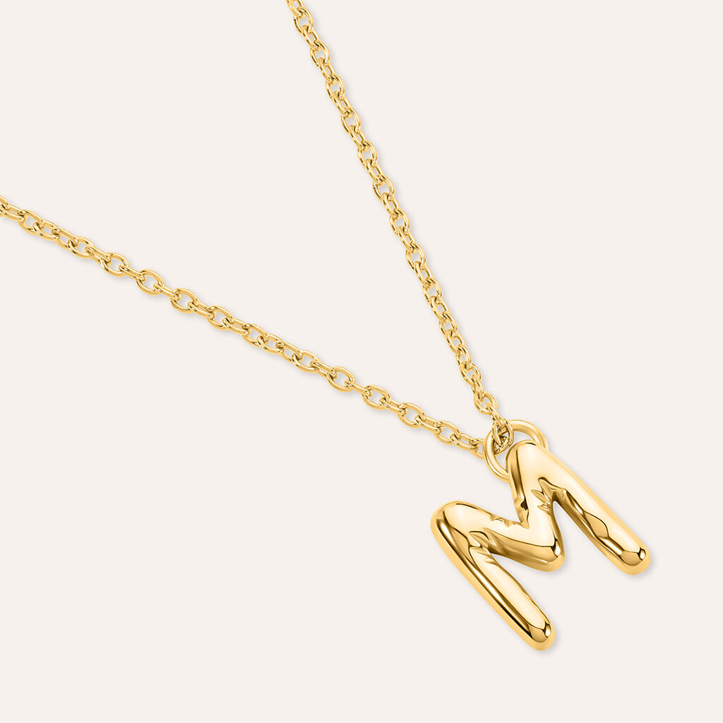 Collana Radiance Acciaio Dorato