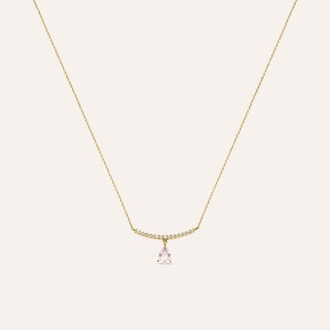 Collana Am&eacute;lie Oro Giallo Quarzo Cubic Zirconia - Collane Donna | Stroili