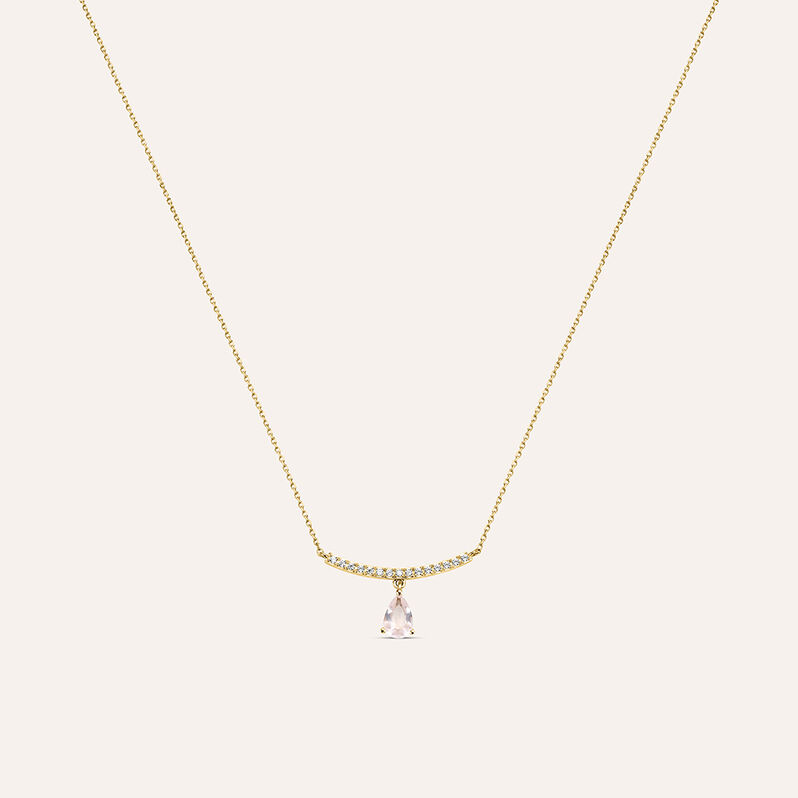 Collana Am&eacute;lie Oro Giallo Quarzo Cubic Zirconia - Collane Donna | Stroili