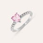 Anello Solitario Lady Chic Acciaio Cristallo