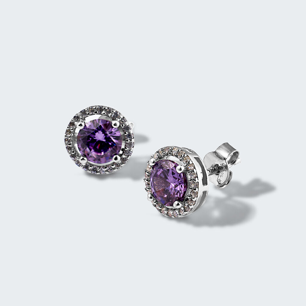 Orecchini Lobo Punto Luce Silver Rainbow Argento Rodiato Cubic Zirconia - Orecchini a Lobo Donna | Stroili