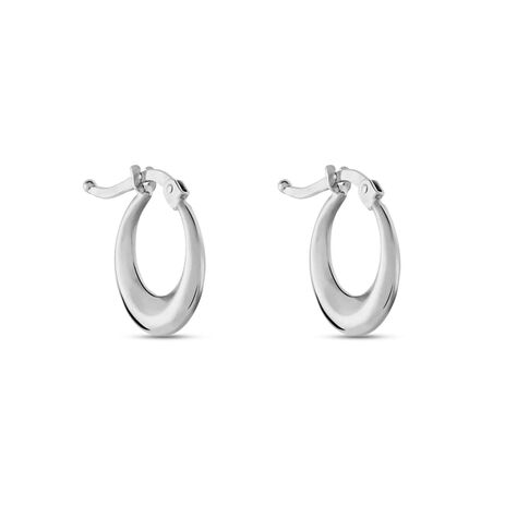 Orecchini A Cerchio Silver Collection Argento Rodiato - Orecchini a Cerchio Donna | Stroili