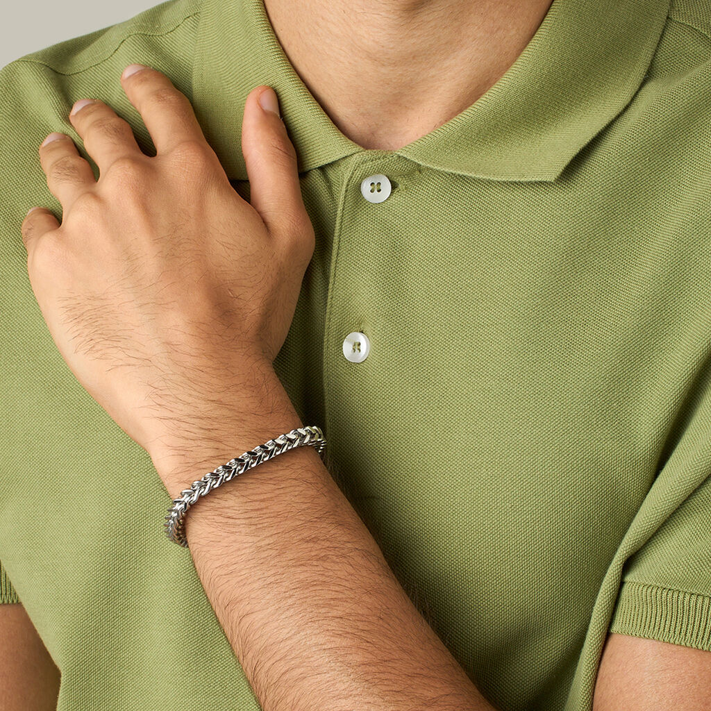 Bracciale Catena Man Code Acciaio - Bracciali Uomo | Stroili