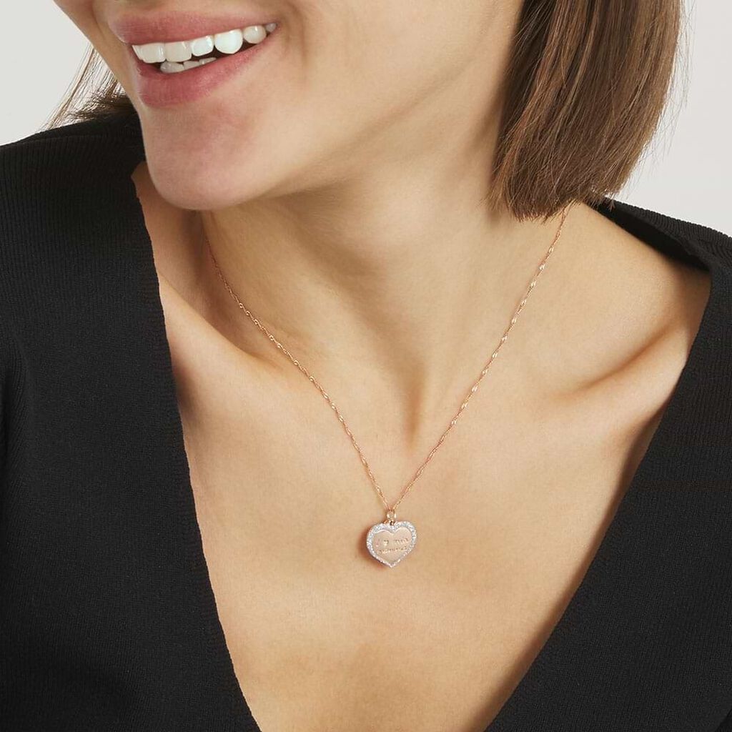 Pendente Love Beats Argento Rosa - Ciondoli Donna | Stroili