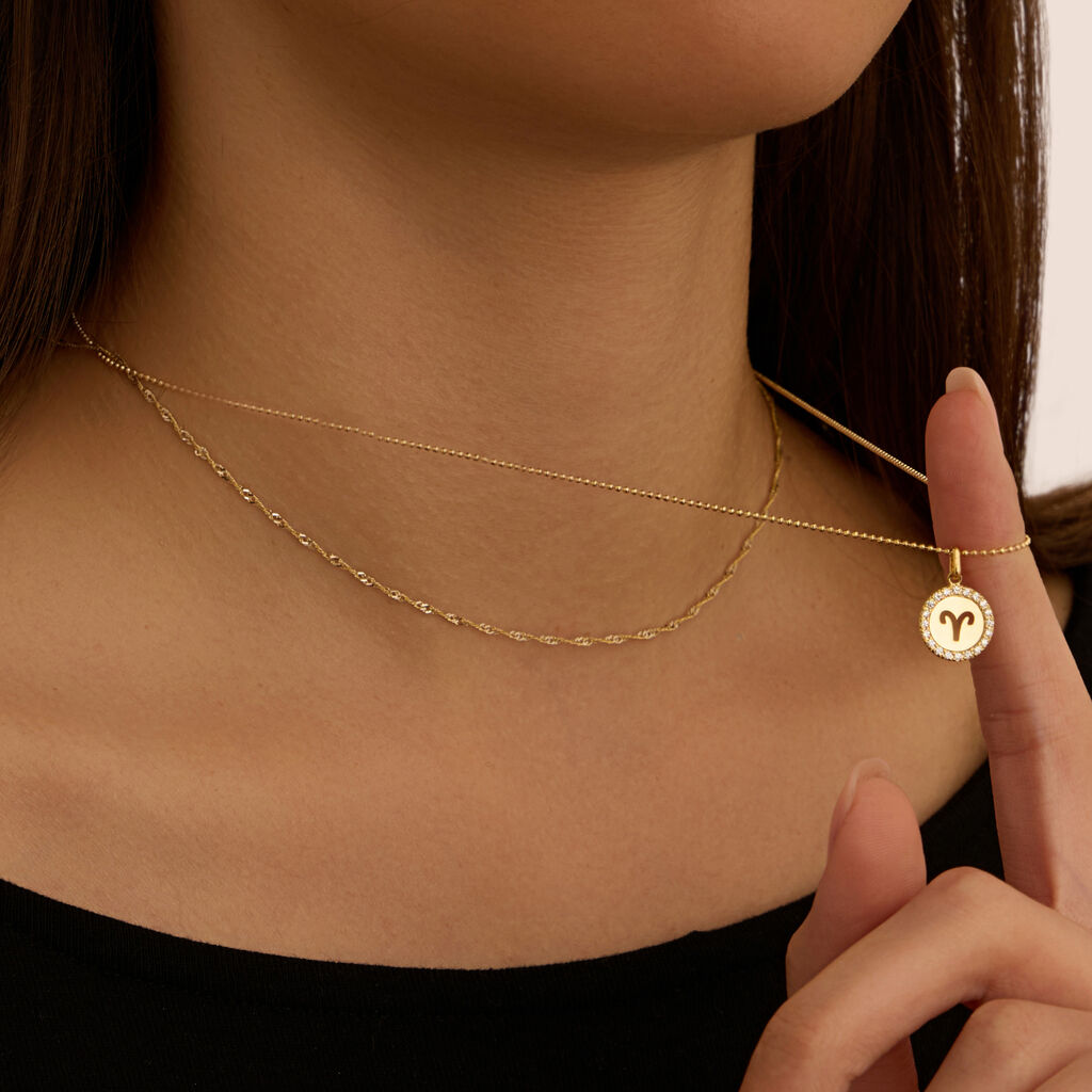 Pendente Poème Oro Giallo Cubic Zirconia - Ciondoli Donna | Stroili