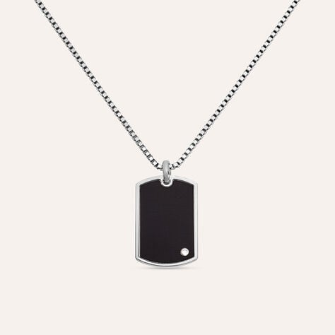 Collana Gentleman Argento Rodiato Cubic Zirconia - Collane Uomo | Stroili