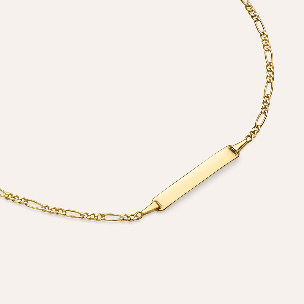 Bracciale Con Targhetta Holy Oro Giallo