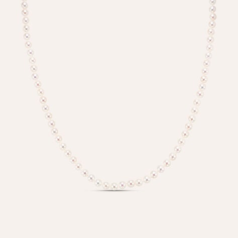 Collana Gabrielle Oro Bianco Perla Akoya - Collane Donna | Stroili