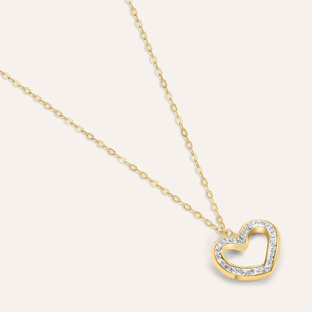 Collana Christelle Oro Giallo Cristallo