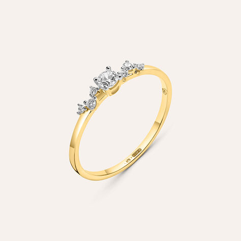 Anello Riviere Claire Oro Giallo Cubic Zirconia - Anelli Riviere Donna | Stroili