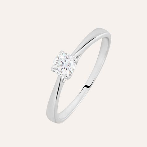 Anello Solitario Diamade Oro Bianco Diamante Lab-Grown - Anelli con Pietre Donna | Stroili