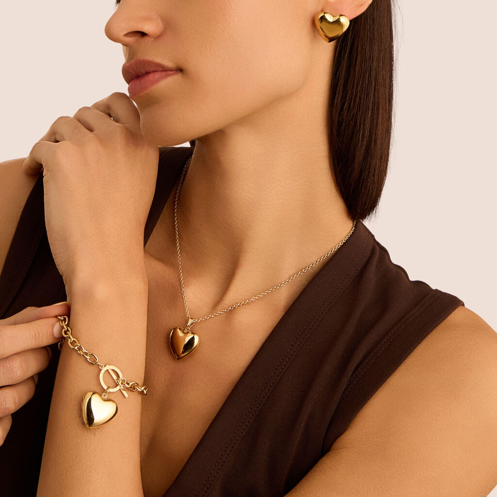 Collana Radiance Acciaio Dorato