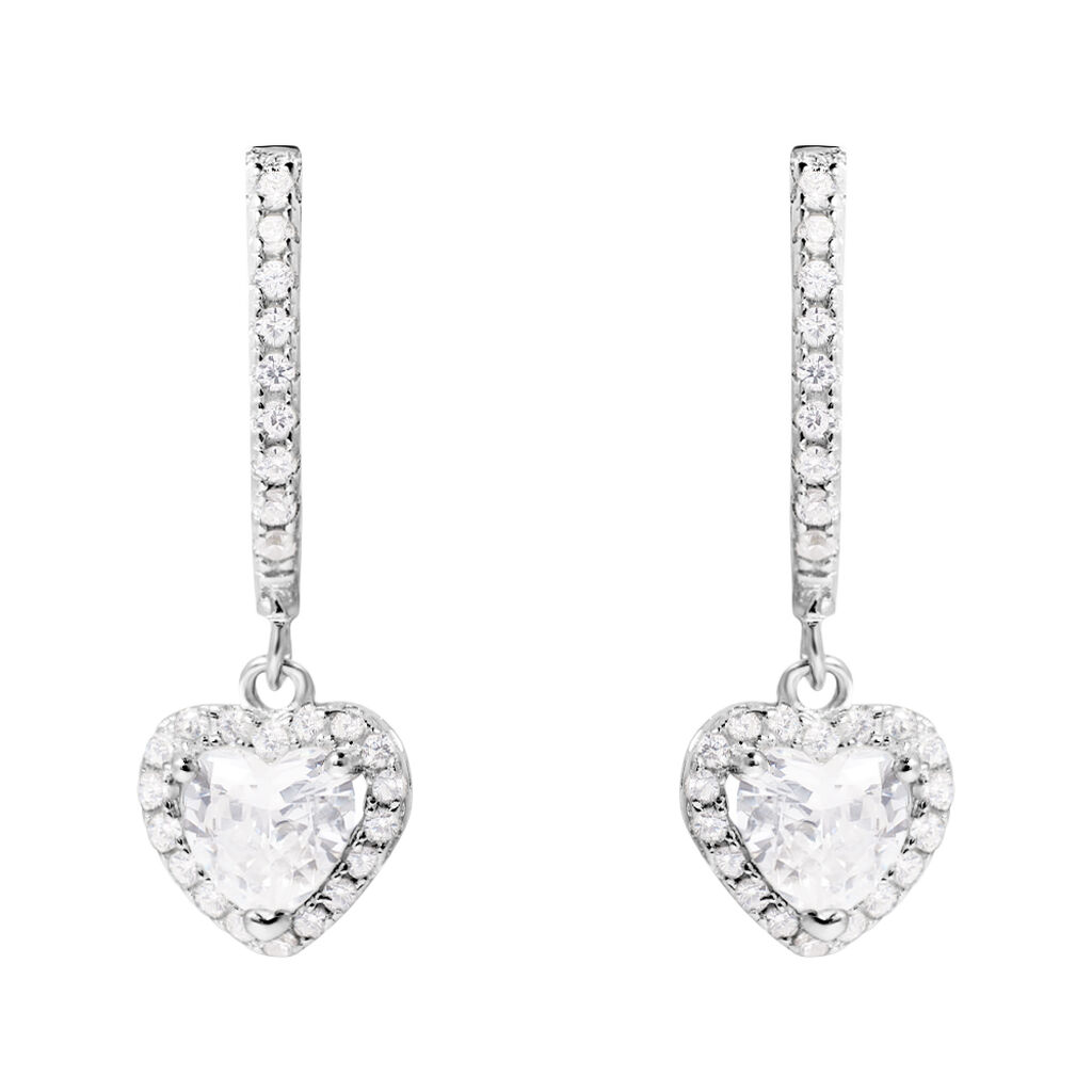 Orecchini Lobo Silver Elegance Argento Rodiato Cubic Zirconia - Orecchini a Lobo Donna | Stroili