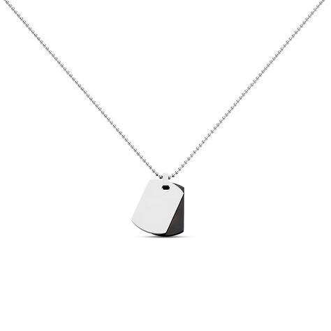 Collana Man Code Acciaio Bicolore Bianco / Nero - Collane Uomo | Stroili