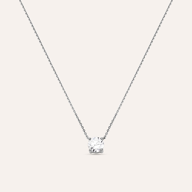 Collana Punto Luce Diamade Oro Bianco Diamante Lab-Grown - Collane Punto Luce Donna | Stroili