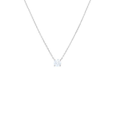 Collana Punto Luce Diamade Oro Bianco Diamante Lab-Grown