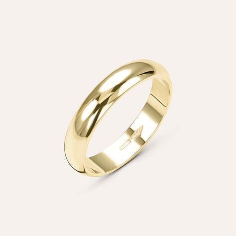 Fede Mantovana 4 mm Oro Giallo - Anelli con Incisione Unisex | Stroili