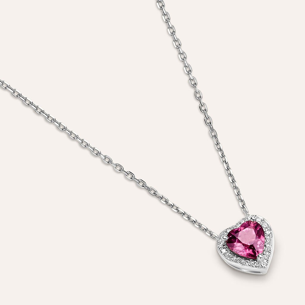 Collana Jasmine Oro Bianco Rodolite Diamante - Collane Donna | Stroili