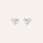 Orecchini Lobo Bon Ton Oro Bianco Cubic Zirconia