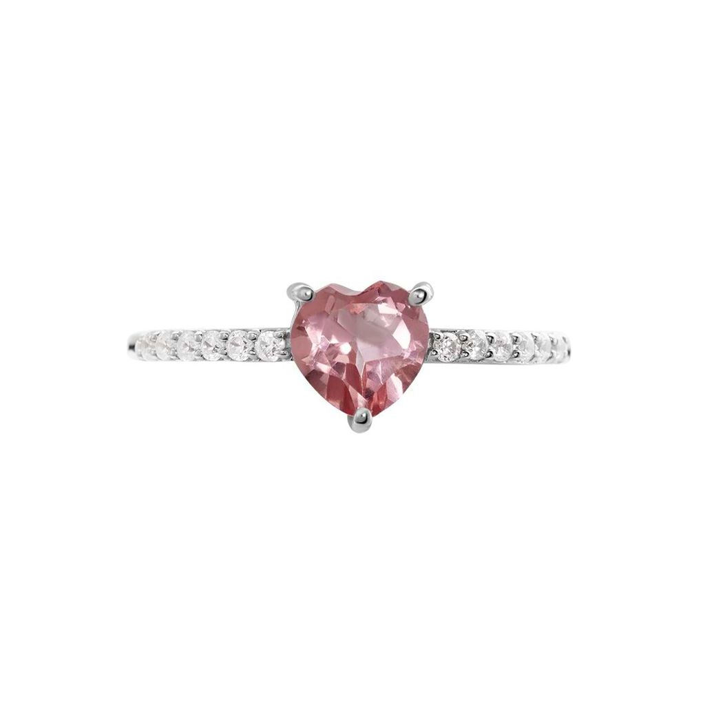 Anello Solitario Amélie Oro Bianco Topazio Cubic Zirconia - Anelli con Pietre Donna | Stroili