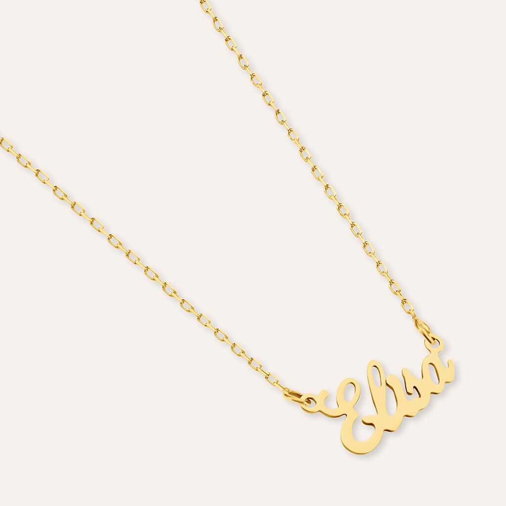 Collana Elisa Gold Names Oro Giallo