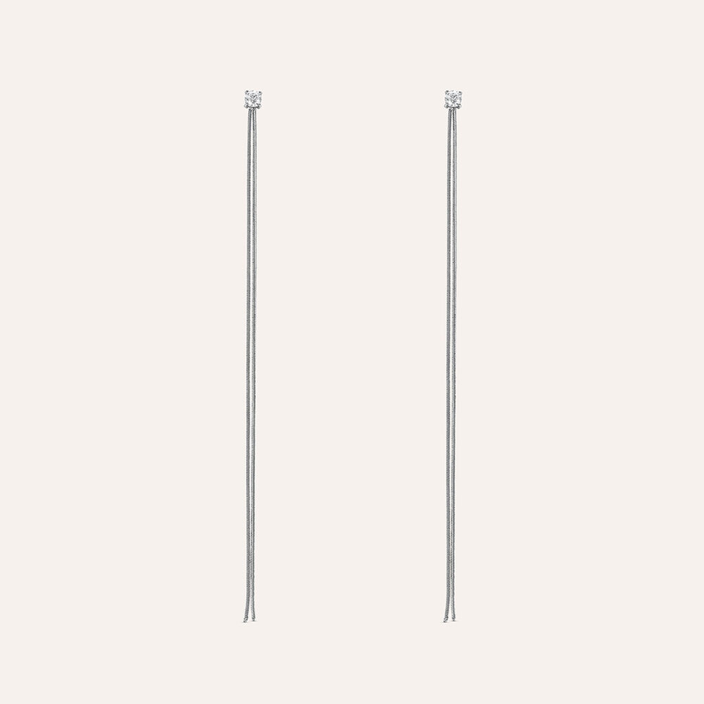 Orecchini Pendenti Moonlight Acciaio Cristallo