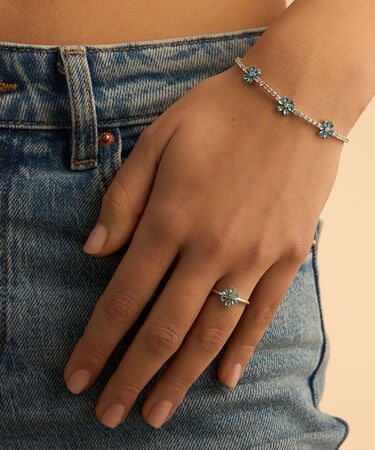 Bracciale Romantic Shine Ottone Bianco Cristallo