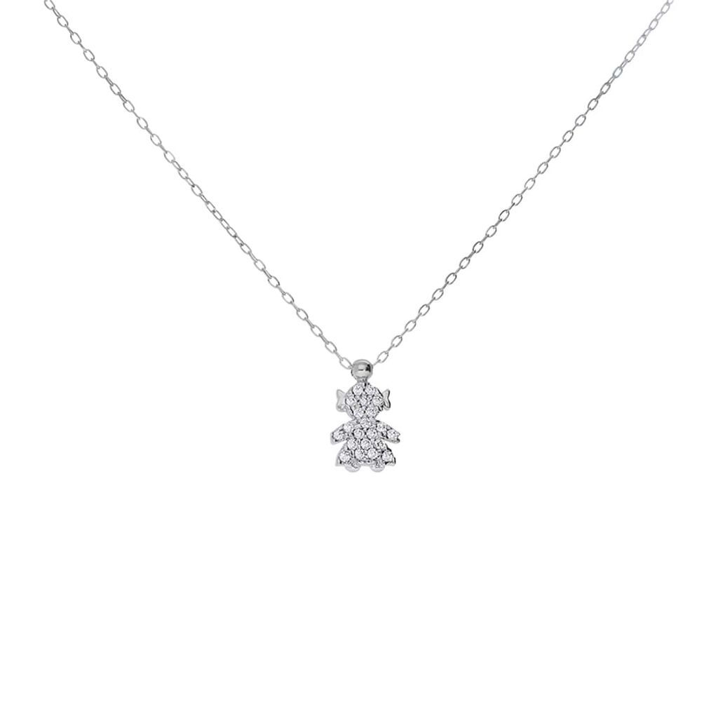 Collana Claire Oro Bianco Cubic Zirconia