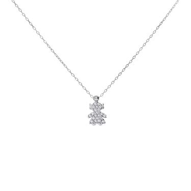 Collana Claire Oro Bianco Cubic Zirconia