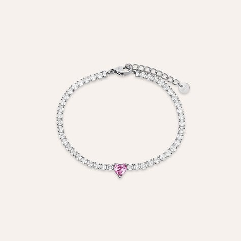 Bracciale Tennis Aura Acciaio Cristallo - Bracciali Tennis Donna | Stroili
