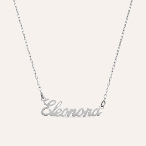 Collana Eleonora Gold Names Oro Bianco - Collane Unisex | Stroili
