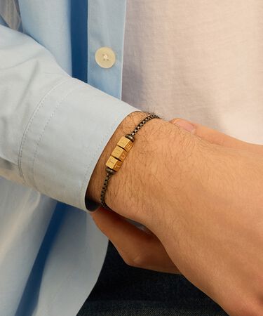 Bead Essential Code Acciaio Dorato