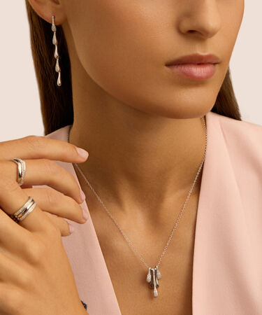Collana Silver Shine Argento Rodiato Cubic Zirconia
