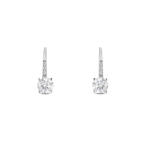 Orecchini Pendenti Punto Luce Claire Oro Bianco Cubic Zirconia - Orecchini Pendenti Donna | Stroili