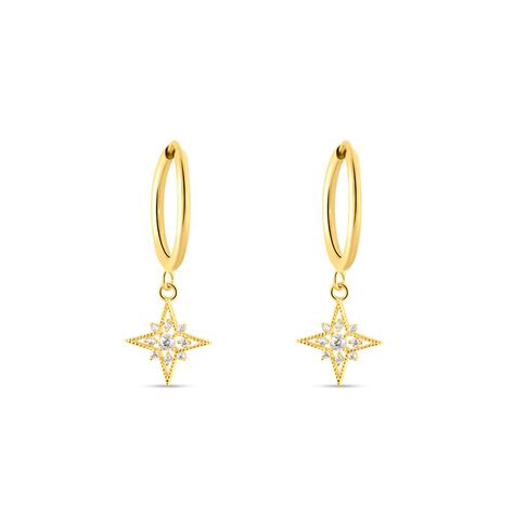 Orecchini A Cerchio Toujours Oro Giallo Cubic Zirconia - Orecchini a Cerchio Donna | Stroili