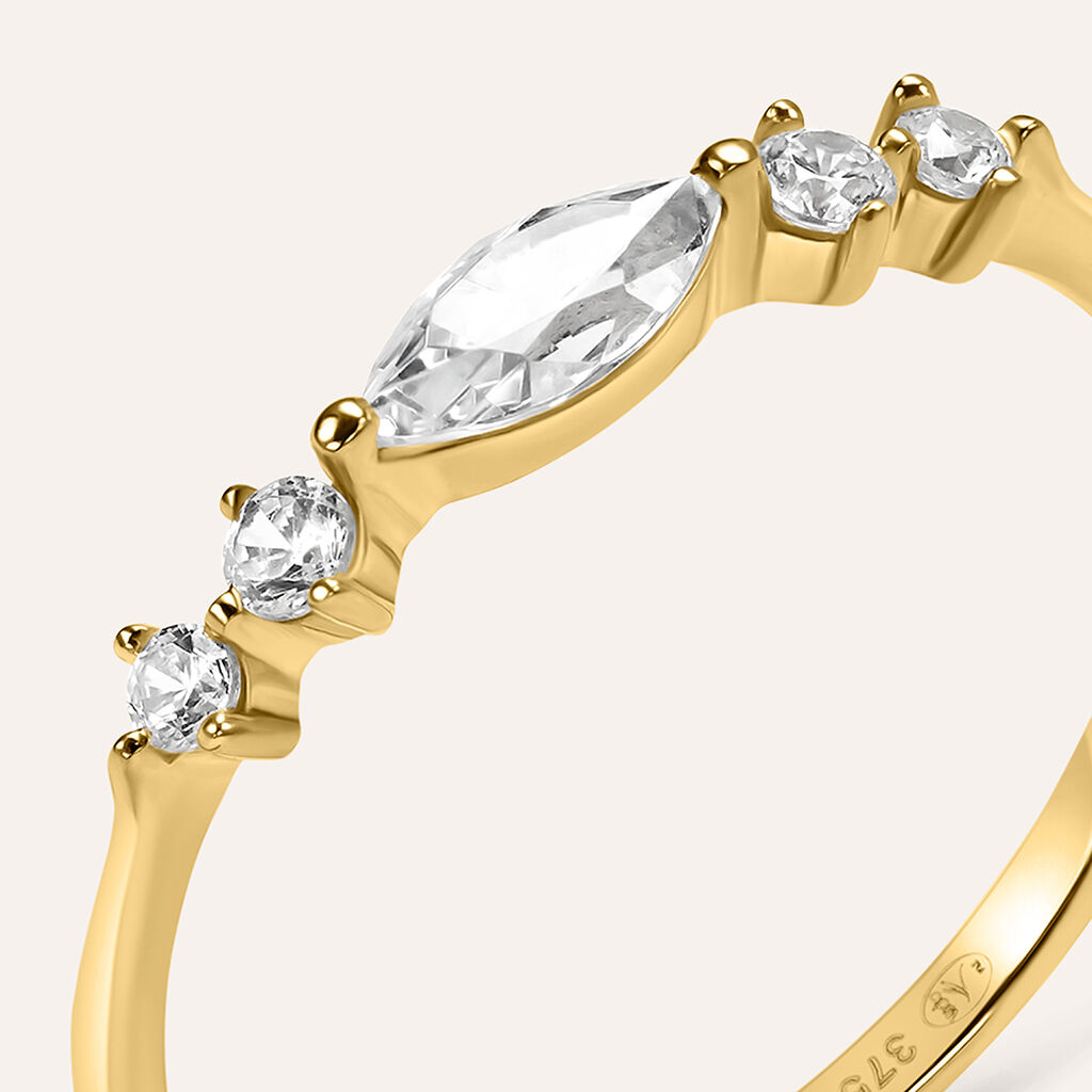 Anello Riviere Claire Oro Giallo Cubic Zirconia