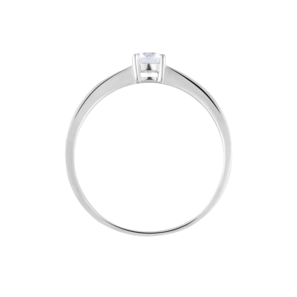 Anello Solitario Claire Oro Bianco Cubic Zirconia - Anelli con Pietre Donna | Stroili