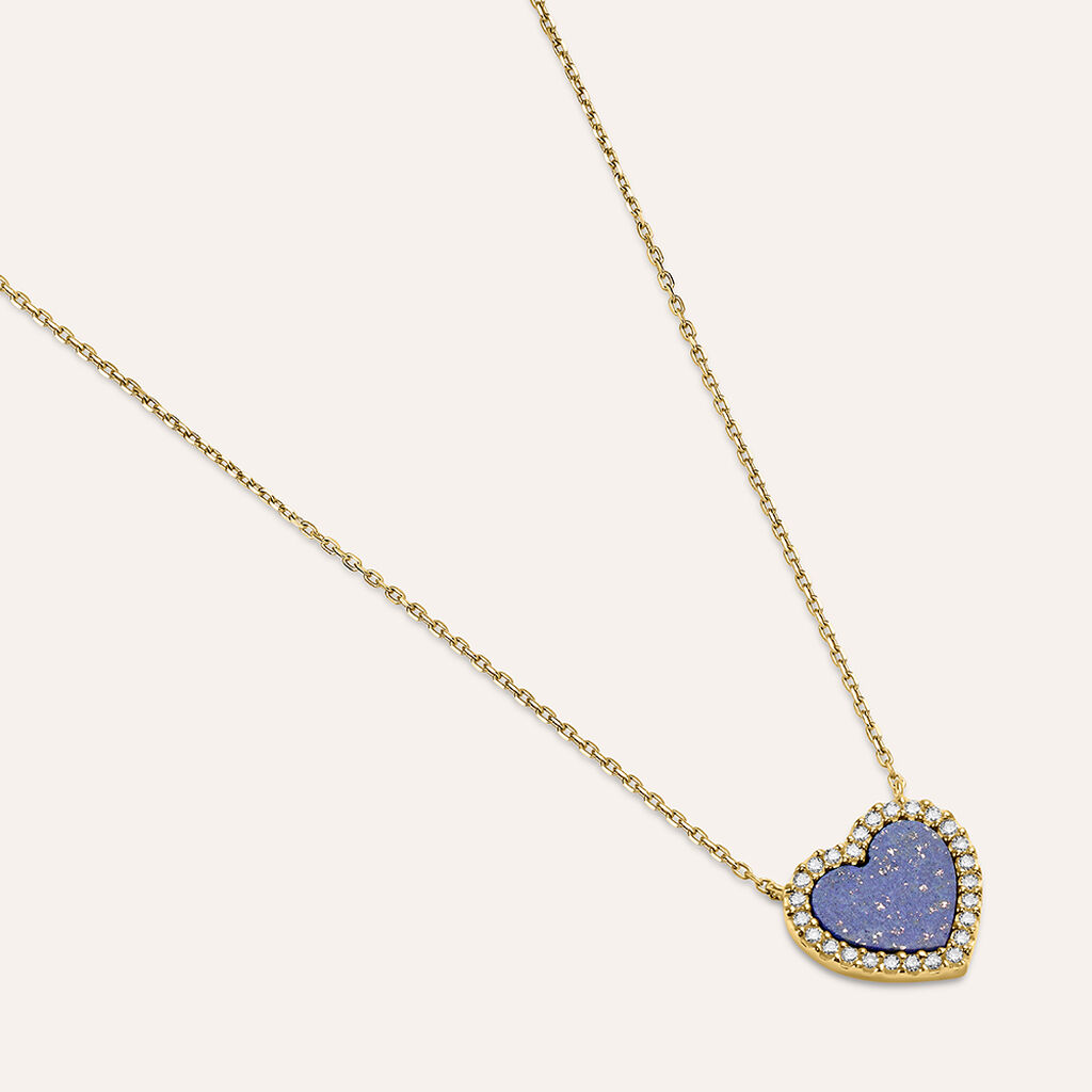 Collana Beverly Oro Giallo Lapislazzuli Cubic Zirconia - Collane Donna | Stroili