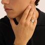 Anello Chevalier Gentleman Argento Rodiato