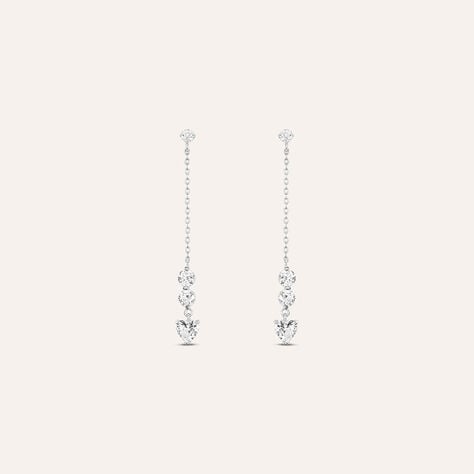 Orecchini Pendenti Claire Oro Bianco Cubic Zirconia - Gioielli Donna | Stroili