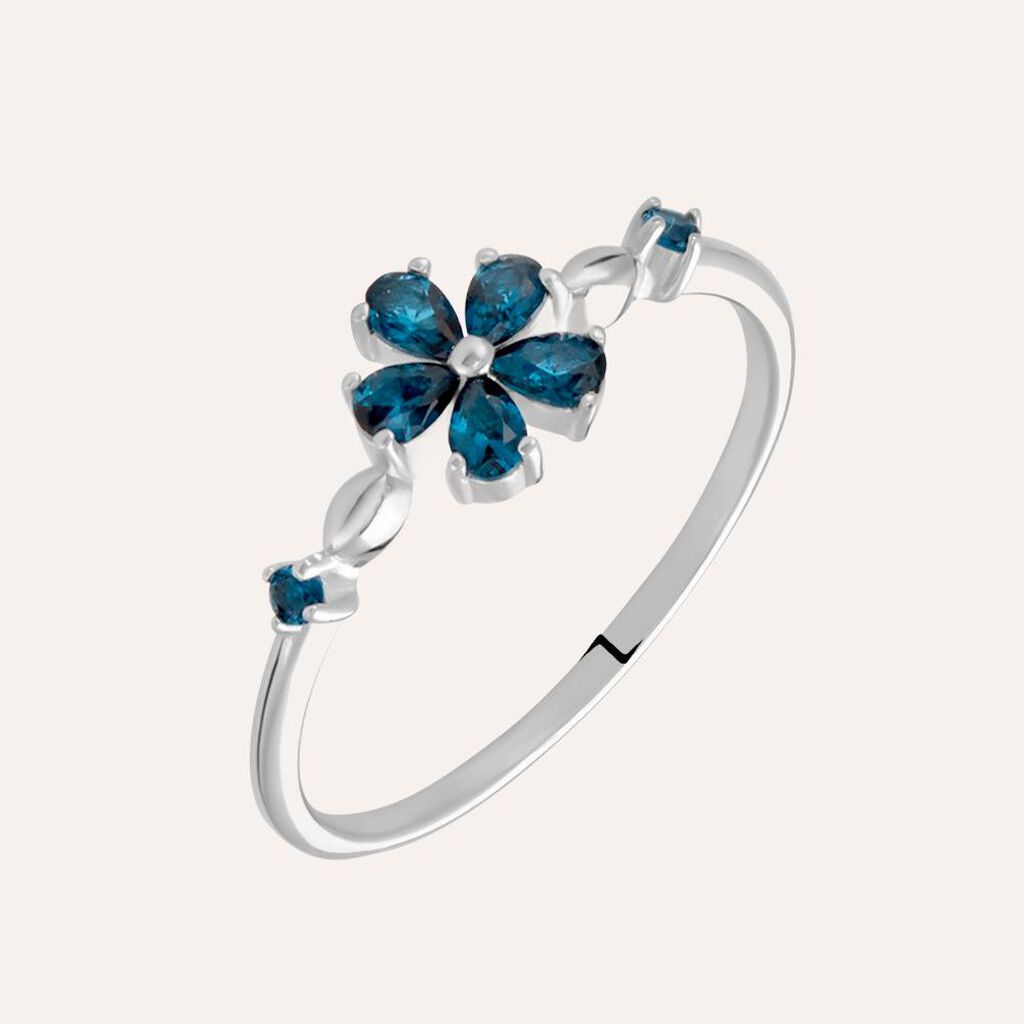 Anello Silver Rainbow Argento Rodiato Cubic Zirconia