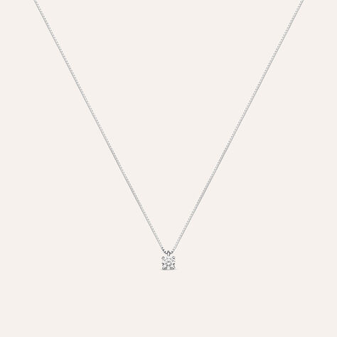 Collana Punto Luce Claire Oro Bianco Cubic Zirconia - Gioielli Donna | Stroili