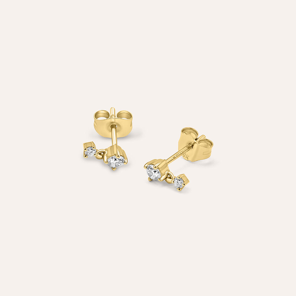 Orecchini Lobo Diamade Glam Oro Giallo Diamante Lab-Grown - Orecchini a Lobo Donna | Stroili