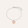 Bracciale Silver Collection Argento Bicolore Bianco / Rosa
