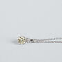 Collana Doppio Punto Luce Diamade Oro Bianco Diamante Lab-Grown